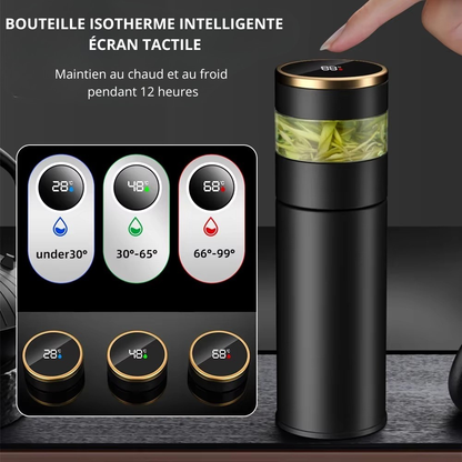 Smart Thermos with Temperature Indicator | Stainless Steel with LED Display 