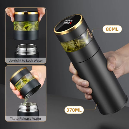 Smart Thermos with Temperature Indicator | Stainless Steel with LED Display 