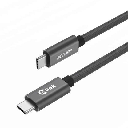 Câble USB - C PD240W 20 Gbit/s en nylon tressé pour transfert rapide et durable - SmartGadgets