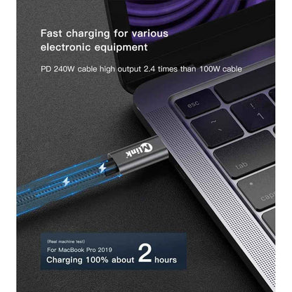 Câble USB - C PD240W 20 Gbit/s en nylon tressé pour transfert rapide et durable - SmartGadgets