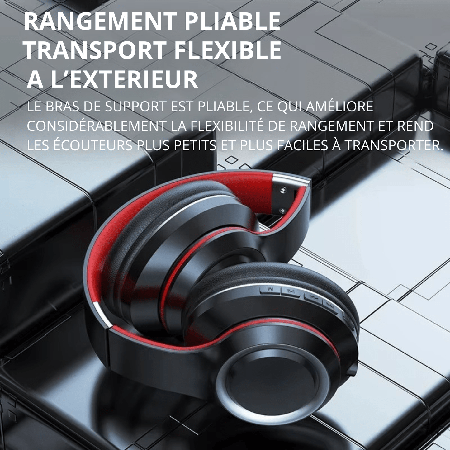 Écouteurs Bluetooth sans fil Lenovo avec micro, carte TF et écran LED - SoundFlex - LENOVO - SmartGadgets