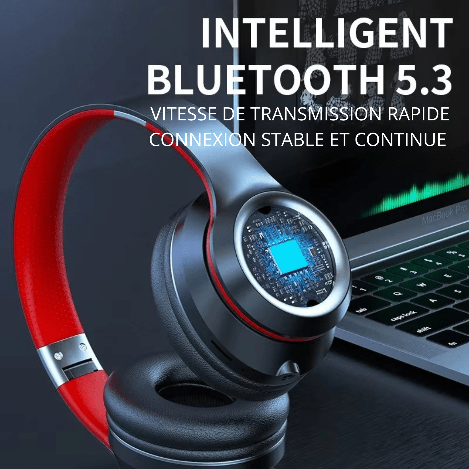 Écouteurs Bluetooth sans fil Lenovo avec micro, carte TF et écran LED - SoundFlex - LENOVO - SmartGadgets