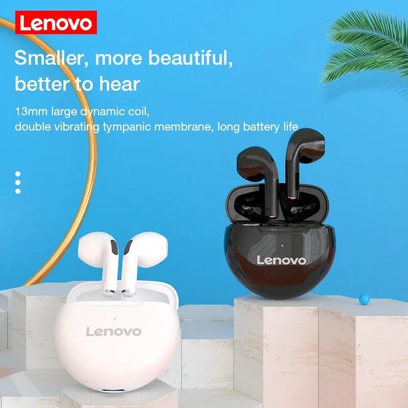 Écouteurs sans fil Lenovo HT38 TWS Bluetooth avec micro, étanches et idéaux pour le sport, compatibles iPhone et Xiaomi - SmartGadgets