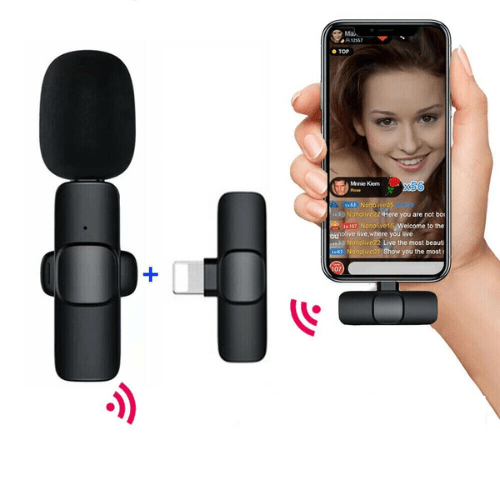 Microphone Cravate Mini Sans Fil - Gadgets