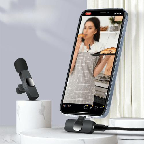 Microphone Cravate Mini Sans Fil - Gadgets